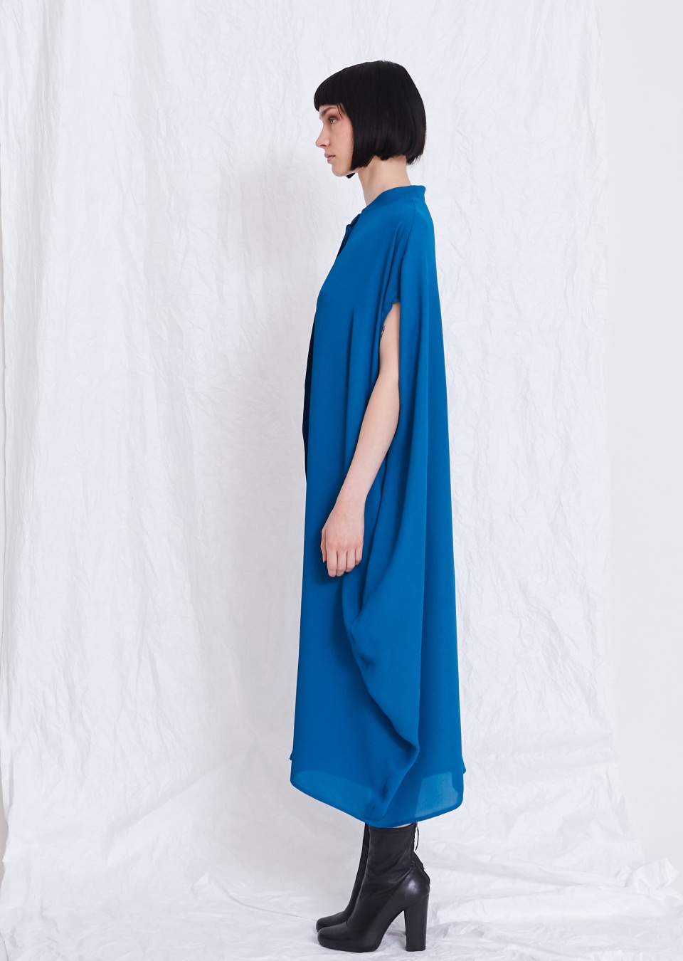  by , Hemdblusenkleid petrol, 