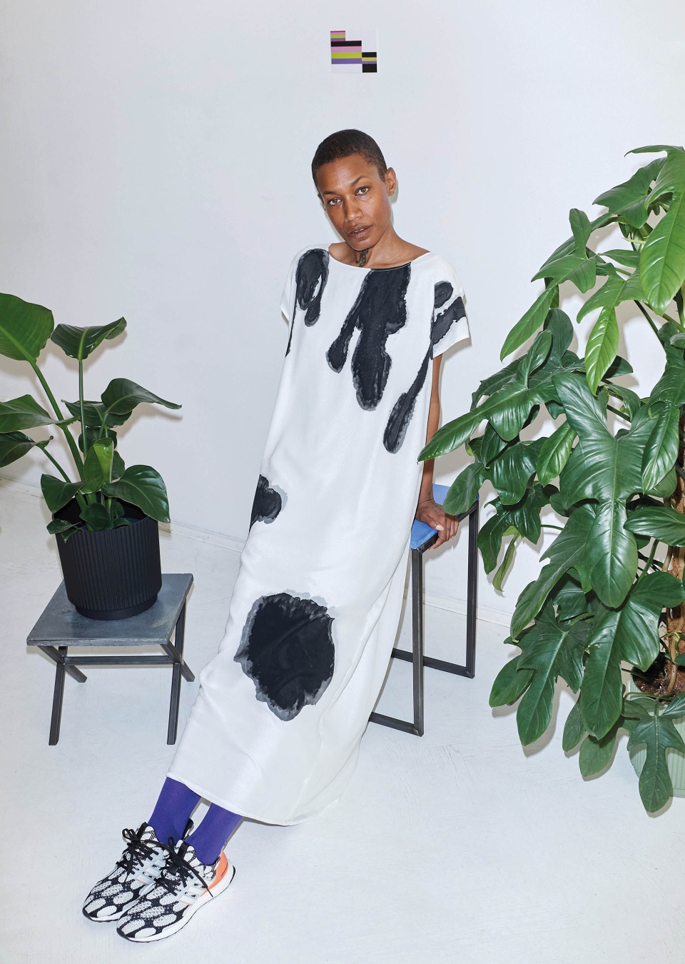 Kleid handbemalt Seide